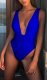 One-Piece Deep-V Swimwear