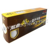 10x Double Fish 40+ New Materials 1-Star White Table Tennis Ball