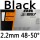 black 2.2mm 48-50°