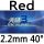 red 2.2mm 40°