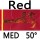 red medium 50°