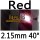 red 2.15mm 40°