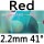 red 2.2mm 41°