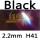 black 2.2mm 41°