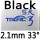 black 2.1mm 33°