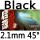 black 2.1mm H45