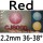 red 2.2mm 36-38°