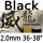 black 2.0mm 36-38°