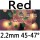 red 2.2mm 45-47°