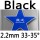 black 2.2mm 33-35°