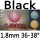 black 1.8mm 36-38°