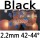black 2.2mm 42-44°