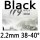 black 2.2mm 38-40°