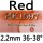 red 2.2mm 36-38°