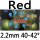 red 2.2mm 40-42°