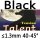 black≤1.3mm 40-45°