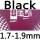 black 1.7-1.9mm