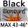 black MAX 43-46°