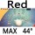 red MAX 44°