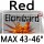 red MAX43-46°