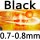 black 0.7-0.8mm