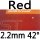 red 2.2mm 42°