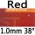 red 1.0mm 38°