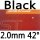 black 2.0mm 42°