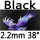 black 2.2mm 38°
