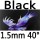 black 1.5mm 40°