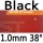 black 1.0mm 38°