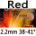 red 2.2mm 38-41°