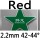 red 2.2mm 42-44°