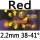 red 2.2mm 38°-41°