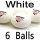 white 6 balls