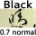 black 0.7mm normal