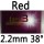 red 2.2mm 38°