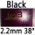 black 2.2mm 38°