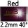 red 2.2mm 40°