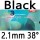 black 2.1mm 38°