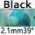 black 2.1mm 39°