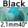 black 2.1mm 40°