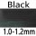 black 1.0-1.2mm