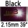 black 2.15mm 39°