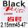 black 2.15mm45-47°