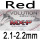 red 2.1-2.2mm