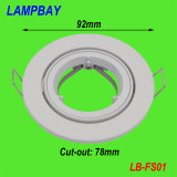 Spotlight Fixture down light fittings lamp shades High quality Aluminum White/Silver