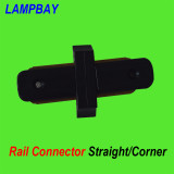 Straight/Corner track light rail connector two wires black / white available
