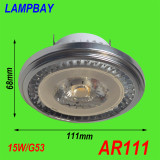LED AR111 Bulb 10W GU10 15W G53 with extra driver 85-265V down lights