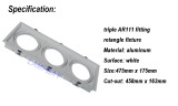 AR111 Fixture aluminum white face QR111 fitting led grille light